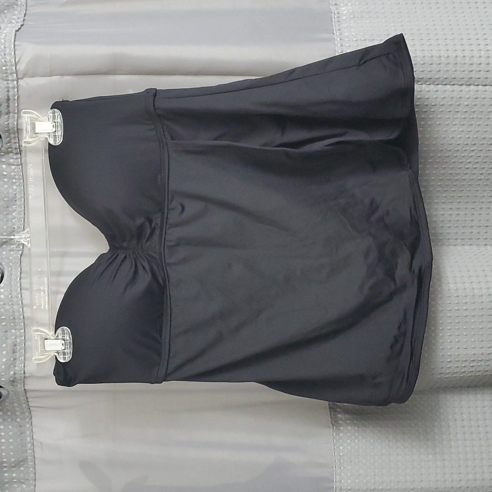 Mossimo black strapless swim top